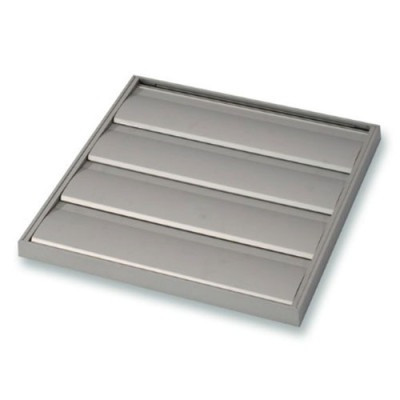 OKR-03280328 - Lamellen overdruk ventilatierooster van aluminium - 328x328mm