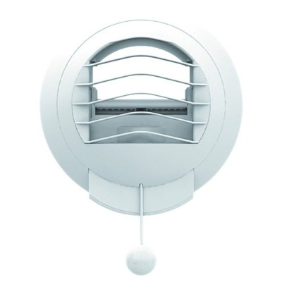 Alize Auto 30/90 (DIA 125) zonder manchet - Ventilatieventiel afvoer Ø125 30/90m³/h zelfregulerend met trekkoord kunststof