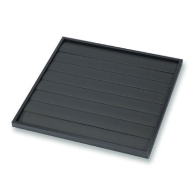 VK-05900590 - Overdruk lamellen ventilatierooster van aluminium en PVC - met terugslagkleppen - 590x590mm