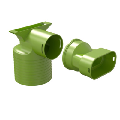 UB0188189 - Air Excellent 1x AE55sc Ventieladapter 90° 125