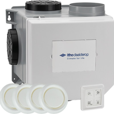 Itho Daalderop MV-unit 375, RV-sensor inside, RFT Auto, 4 ventielen